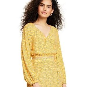 NWOT | RHODE x Target | Women’s Dainty Lotus Print Wrap Crop Top | Size M